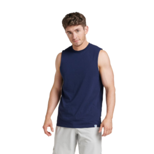 Men's Dri-Power Cotton Performance Muscle Shirt with Moisture Wicking