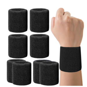 4 Pairs Wrist Sweatbands Tennis Wrist Bands